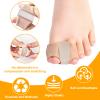 6pcs Bunion Corrector for Women & Men Big Toe Straightener- Big Toe Separation Pain Relief, Gel & Fabric Spacers With Double Hole Design for Feet, Hammer Toe Straightenef,Comfortable & Breathable for Day/Night view 3