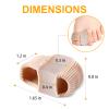 6pcs Bunion Corrector for Women & Men Big Toe Straightener- Big Toe Separation Pain Relief, Gel & Fabric Spacers With Double Hole Design for Feet, Hammer Toe Straightenef,Comfortable & Breathable for Day/Night view 4