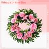 byepica Front Door Spring Wreaths, Peony Rose Design, 19.6 in (50 Cm), Faux Flower Decoration, Spring Ideal, Decorative Plastic Florals Door Hangings view 3