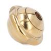 NineLife Basics Stainless Steel Rotation Bead Lanyard Cord Finger Toy for Stress Relief and Entertainment (Gold) view 4