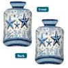 Hot Water Bottle with Soft Cover, Blue Starfish 2L Hot and Cold Water Bag for Hand Feet Warmer, Shoulder Pain Relief,Menstrual Cramps view 4