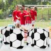 Lemicin 12 Pack Soccer Goodie Bags for Kids Soccer Gift Favors Paper Bags with Handle Treat Party Favors Bag Snack Treat Holders Kraft Paper Bag for Birthday Party Supplies Decorations view 3