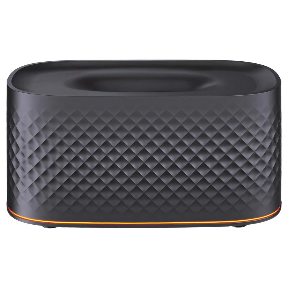 Air Diffuser Humidifier Flame Effect, Essential Oil Diffuser, Home Black Design, Safe Ultrasonic Auto Shut-Off