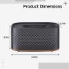 Air Diffuser Humidifier Flame Effect, Essential Oil Diffuser, Home Black Design, Safe Ultrasonic Auto Shut-Off view 2