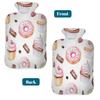 Hot Water Bottle with Soft Cover, Sweet Cupcake Donut 2L Hot and Cold Water Bag for Hand Feet Warmer, Shoulder Pain Relief,Menstrual Cramps view 4