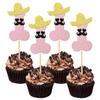 12 Pcs Prank Bachelorette Party Cake Cupcake Topper Decoration Gender Glitter Pick for Hen Bridal Shower Engagement Supplier Favor Game Tool Decor Set Y33 view 1