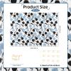 ARPOVIST 60 Sheets Blue Black Tulip Tissue Paper with Stickers, Floral Wrapping Paper for Gift Bags, Boxes, Crafts, Wedding Birthday Baby Shower Party Supplies 20x14 Inches view 2