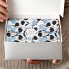 ARPOVIST 60 Sheets Blue Black Tulip Tissue Paper with Stickers, Floral Wrapping Paper for Gift Bags, Boxes, Crafts, Wedding Birthday Baby Shower Party Supplies 20x14 Inches view 4