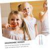 LALADEFIEE 2pcs Toothbrush with Extra Soft Bristles for Boy Girl Ergonomic Handle Training Tooth Cleaner for Gentle Gum Care Red and Blue view 4