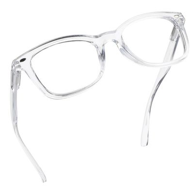 LifeArt Reading Glasses Anti Eyestrain Computer Readers Gaming GlassesTV Glasses Women and Men Anti Glare (Clear, 3.00 Magnification)