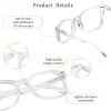 LifeArt Reading Glasses Anti Eyestrain Computer Readers Gaming GlassesTV Glasses Women and Men Anti Glare (Clear, 3.00 Magnification) view 2