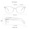 LifeArt Reading Glasses Anti Eyestrain Computer Readers Gaming GlassesTV Glasses Women and Men Anti Glare (Clear, 3.00 Magnification) view 3