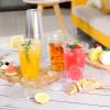 100 Pack 16 oz Clear Plastic Cups with Lids Disposable Plastic Smoothie Cups for Cold Drinks for Party, Wedding, Event(Without straw) (B-16oz-100pcs) view 3