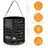 U.S Flag Baseball Halloween Basket Candy Bucket Tote Bag Candy Bag for Holiday Party view 2