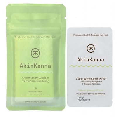 Kanna (Sceletium tortuosum) Sublingual StripsFast-Acting Nootropic for Mood, Stress & Focus with Ashwagandha, Lions Mane & L-Arginine Adaptogenic Calm Energy & Mental Clarity. Caffeine & Sugar Free