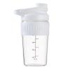16oz Small Glass Shaker Bottle, 4 Pack Borosilicate Glass Protein Powder Gym Workout Small Shaker Cup Mixes for Protein Mixes with Blending Ball (B-WHITE, 4) view 1