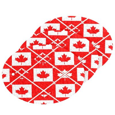 KOCOART Red White Maple Leaves Dish Scrub Sponges Kitchen Non Scratch Reusable Compressed Cellulose Sponge Hanging for Household Cleaning Washing Dishes Pots and Pans 3 Pack