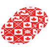KOCOART Red White Maple Leaves Dish Scrub Sponges Kitchen Non Scratch Reusable Compressed Cellulose Sponge Hanging for Household Cleaning Washing Dishes Pots and Pans 3 Pack view 1