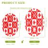 KOCOART Red White Maple Leaves Dish Scrub Sponges Kitchen Non Scratch Reusable Compressed Cellulose Sponge Hanging for Household Cleaning Washing Dishes Pots and Pans 3 Pack view 2