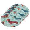 KOCOART Christmas Dogs on Sleigh Dish Scrub Sponges Kitchen Non Scratch Reusable Compressed Cellulose Sponge Hanging for Household Cleaning Washing Dishes Pots and Pans 3 Pack view 1