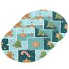 KOCOART Winter Gingerbread Themed Christmas Dish Scrub Sponges Kitchen Non Scratch Reusable Compressed Cellulose Sponge Hanging for Household Cleaning Washing Dishes Pots and Pans 3 Pack view 1