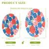 KOCOART Berry Pattern with Red Blue Dish Scrub Sponges Kitchen Non Scratch Reusable Compressed Cellulose Sponge Hanging for Household Cleaning Washing Dishes Pots and Pans 3 Pack view 2