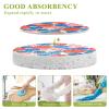 KOCOART Berry Pattern with Red Blue Dish Scrub Sponges Kitchen Non Scratch Reusable Compressed Cellulose Sponge Hanging for Household Cleaning Washing Dishes Pots and Pans 3 Pack view 3