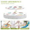 KOCOART Sweet Treats and Milk Prints Dish Scrub Sponges Kitchen Non Scratch Reusable Compressed Cellulose Sponge Hanging for Household Cleaning Washing Dishes Pots and Pans 3 Pack view 3
