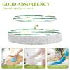 KOCOART Crocodile Pattern with Flowers Dish Scrub Sponges Kitchen Non Scratch Reusable Compressed Cellulose Sponge Hanging for Household Cleaning Washing Dishes Pots and Pans 3 Pack view 3