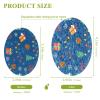 KOCOART Christmas Pattern with Gifts Dish Scrub Sponges Kitchen Non Scratch Reusable Compressed Cellulose Sponge Hanging for Household Cleaning Washing Dishes Pots and Pans 3 Pack view 2