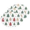 KOCOART Christmas Trees Pattern Design Dish Scrub Sponges Kitchen Non Scratch Reusable Compressed Cellulose Sponge Hanging for Household Cleaning Washing Dishes Pots and Pans 3 Pack view 1