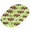 KOCOART Bison Pattern on Green Dish Scrub Sponges Kitchen Non Scratch Reusable Compressed Cellulose Sponge Hanging for Household Cleaning Washing Dishes Pots and Pans 3 Pack view 1