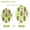 KOCOART Bison Pattern on Green Dish Scrub Sponges Kitchen Non Scratch Reusable Compressed Cellulose Sponge Hanging for Household Cleaning Washing Dishes Pots and Pans 3 Pack view 2