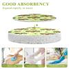 KOCOART Bison Pattern on Green Dish Scrub Sponges Kitchen Non Scratch Reusable Compressed Cellulose Sponge Hanging for Household Cleaning Washing Dishes Pots and Pans 3 Pack view 3