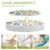 KOCOART Fruit Beverage Bottle Pattern Dish Scrub Sponges Kitchen Non Scratch Reusable Compressed Cellulose Sponge Hanging for Household Cleaning Washing Dishes Pots and Pans 3 Pack view 3