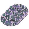 KOCOART Cactus Pattern on Purple Background Dish Scrub Sponges Kitchen Non Scratch Reusable Compressed Cellulose Sponge Hanging for Household Cleaning Washing Dishes Pots and Pans 3 Pack view 1