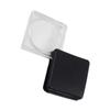 LALADEFIEE Outdoor Camping Acrylic Handheld Magnifying Glass Paperweight Simple Design for Nature Exploration and Elder Reading Aid Black Square Lens view 1