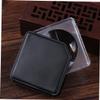 LALADEFIEE Outdoor Camping Acrylic Handheld Magnifying Glass Paperweight Simple Design for Nature Exploration and Elder Reading Aid Black Square Lens view 3