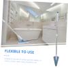 LALADEFIEE Long Handle Floor Brush for Bathroom and Home Cleaning Flexible Hard Bristle Tile Scrubber Practical Stainless Steel and Construction Easy Grip Corner Cleaner for Efficient Dust view 2