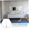 LALADEFIEE Long Handle Floor Brush for Bathroom and Home Cleaning Flexible Hard Bristle Tile Scrubber Practical Stainless Steel and Construction Easy Grip Corner Cleaner for Efficient Dust view 4
