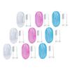 COLLBATH 9pcs Silicone Finger Toothbrush with Storage Box for Newborns Years Soft Ergonomic Oral Cleaner and Gum Massager for Gentle Plaque Removal and Teething Relief view 1