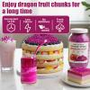 7oz Freeze Dried Dragon Fruit Pieces - 100% Natural Crispy Dry Fruit Flakes, No Gluten, Dried Pitaya for Baking, Travel, Smoothies, Yogurt view 2