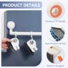 2 in 1 Groove Cleaning Brush, Window Track Cleaning Tools with Hard Bristles and Hidden Scraper, Crevice Brush for Sliding Door Track, Window Seal and Sill (Orange) view 3