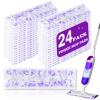 24 Pack Power Mop Pads for Swiffer Power Mop - 5X Cleaning Power Mop Pads for All Multi-Surface Hardwood Floor Cleaning, for Swiffer Wet Pads Refill, 12 Layers Thickened Durable | Heavy-Duty Absorbent view 1
