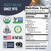 Great River Milling Organic Dark Rye Flour | Whole Grain, Non-GMO, Kosher, Unbromated | Earthy Flavor for Rye Bread, Sourdough Starter, Bagels, Crackers & Artisan Baking | 5 Lb view 2