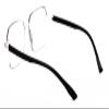 V.W.E. 3 Pairs of Rimless Hexagon lightly tinted anti-blue reading glasses - Clear Lens UV protection Reader (3 Black - Clear Lens, 3.00, x) view 4