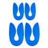 1 Pair U-Shaped Gel Heel Cups Protector Cushion Pad Shoe Insert Insole Relieve Spur Pads Orthotic Insole U-Shaped Heel view 3
