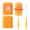 36 Count Heavy Duty Duster Refills for Swiffer Dusters with 1 Handle, 360 Multi-Surface Larger Size Feather Duster, Disposable Duster Kit for Cleaning Home, 4X Microfibers, Unscented view 1