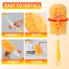 36 Count Heavy Duty Duster Refills for Swiffer Dusters with 1 Handle, 360 Multi-Surface Larger Size Feather Duster, Disposable Duster Kit for Cleaning Home, 4X Microfibers, Unscented view 4