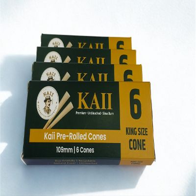 109mm Clear empty paper cone 30 Count box Containers for the Herbal Products